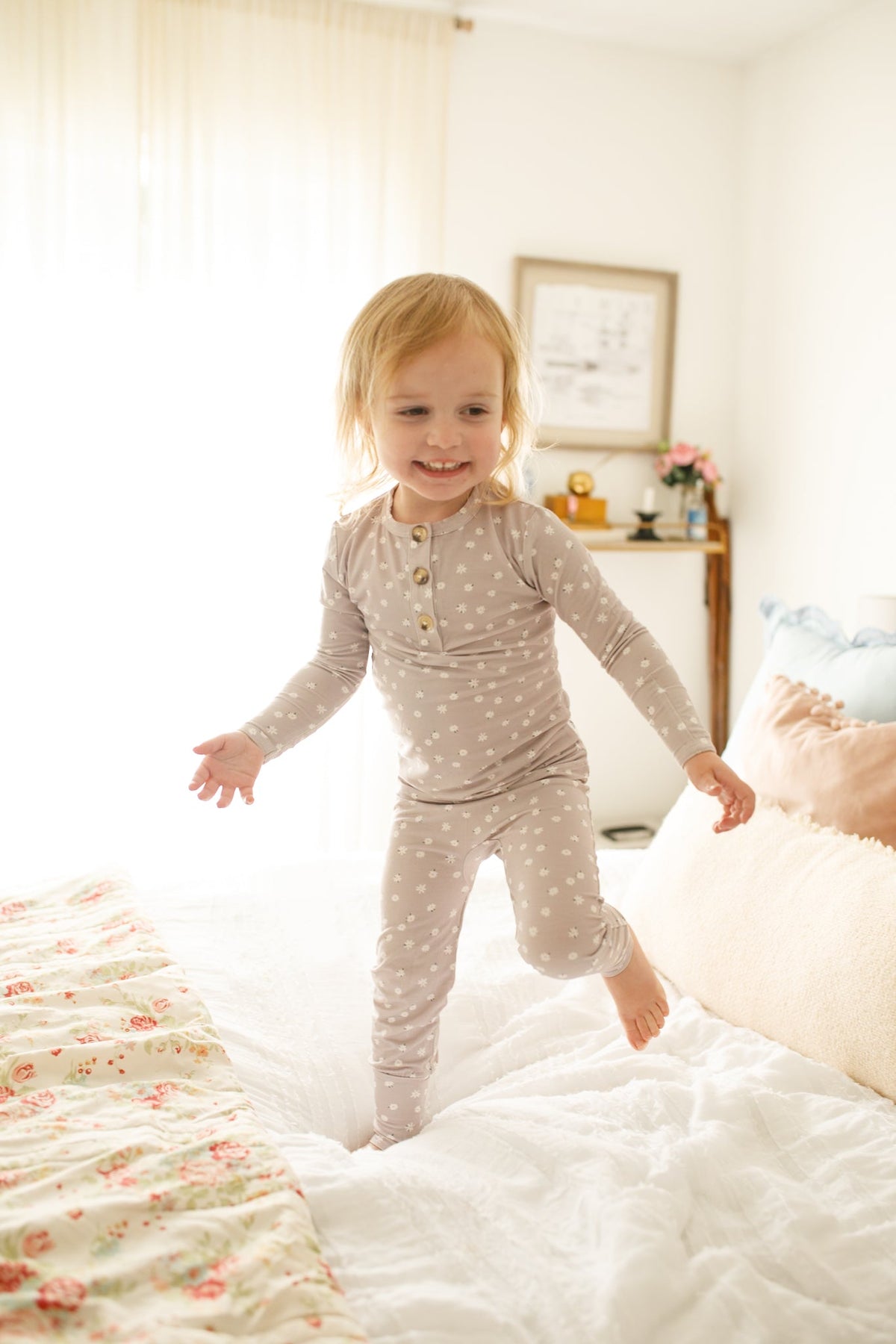 Oopsie Daisy 2pc Henley Bamboo Pajamas