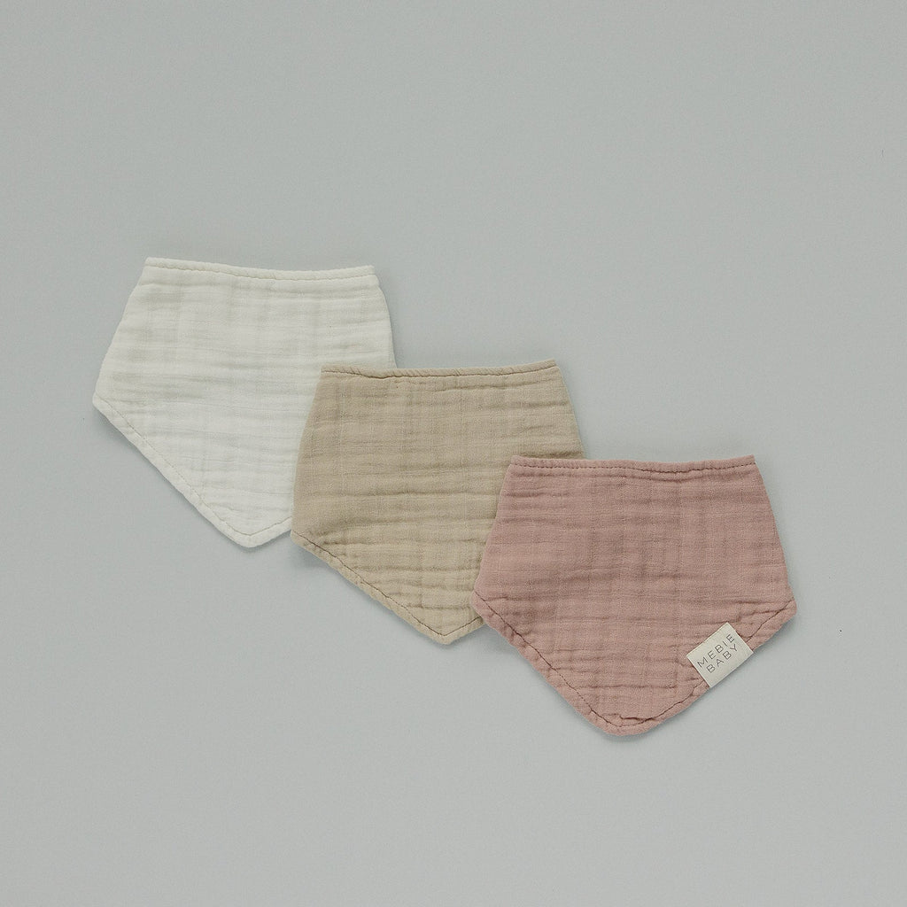 Cream Muslin Bib