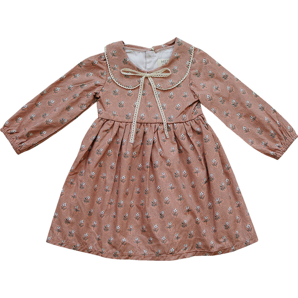 Vintage Pink Floral Dress