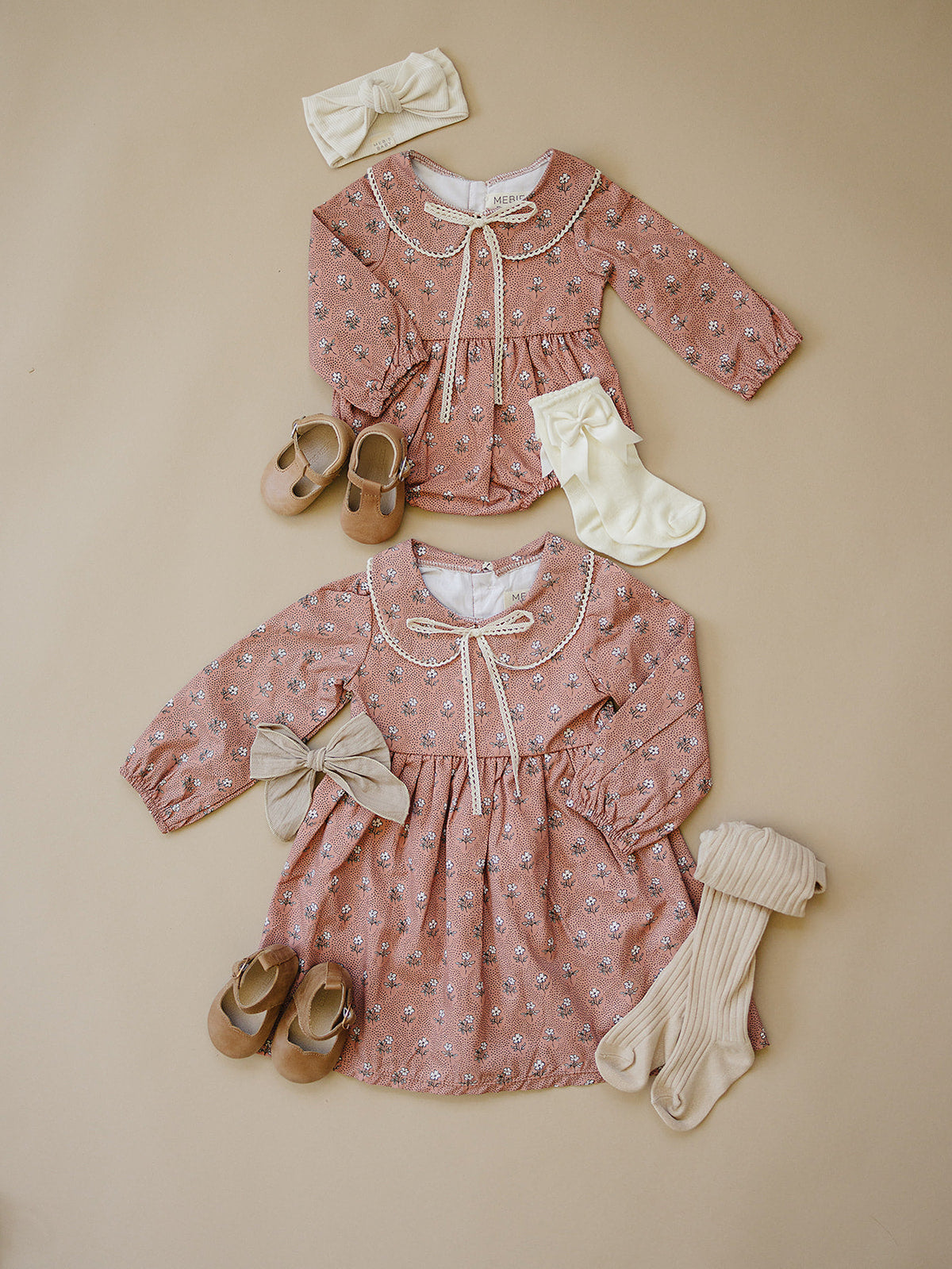 Vintage Pink Floral Dress