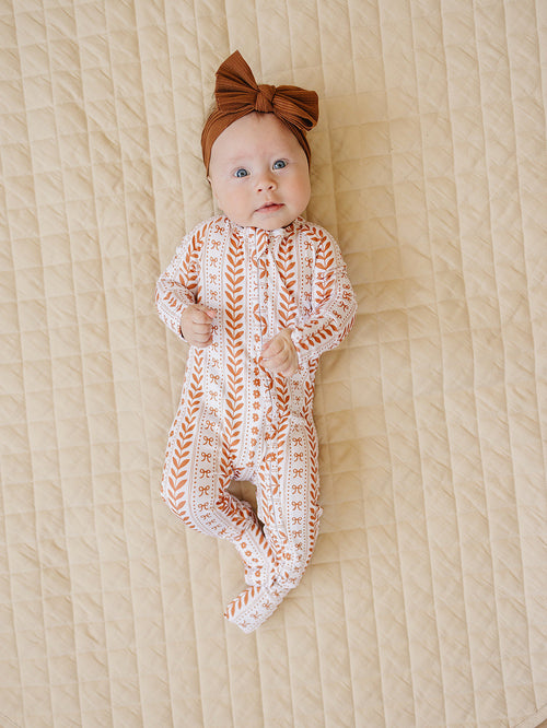 Bamboo Zip Romper | Boho Daisy